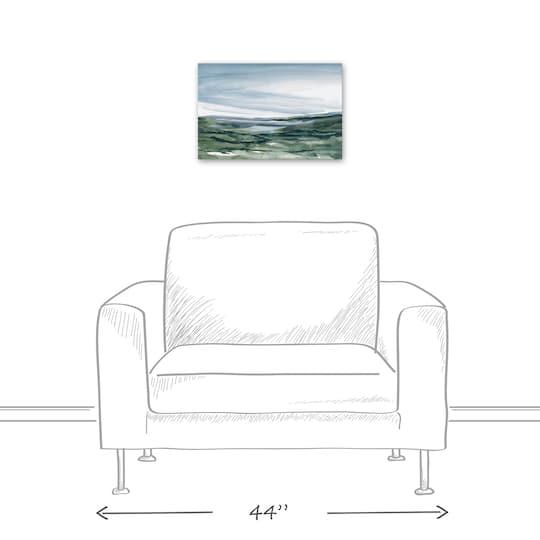 Abstracted Landscape 18" x 12' Canvas Wall Art